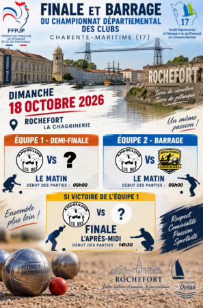 CDC 2026 Demie Finale / Finale / Barrage