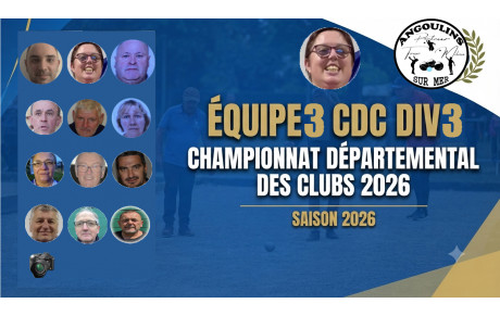 Championnat Départemental des Clubs Equipe 3
